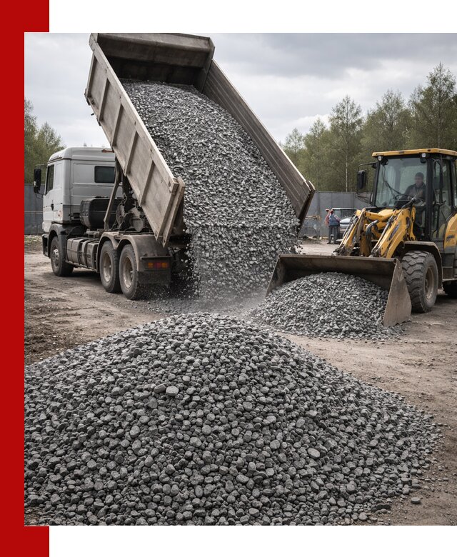 Доставка и продажа щебня гранитного в Устях-Лабинске