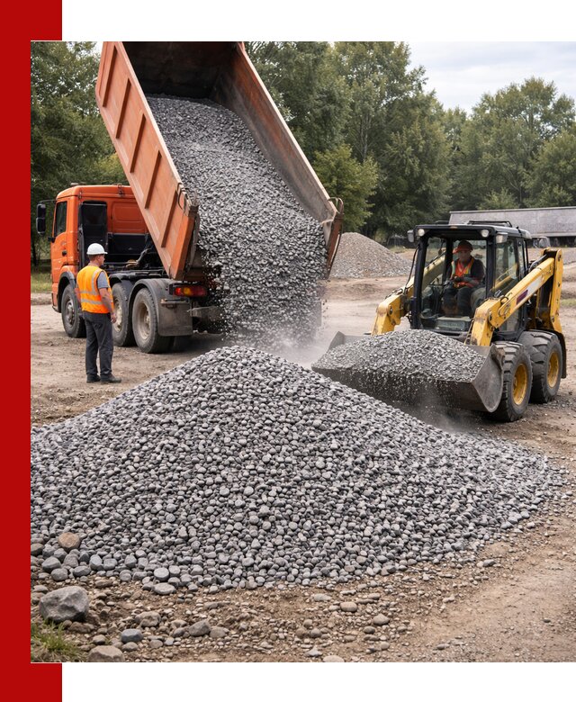 Купить гранитный щебень фракции 5–10 в Устях-Лабинске с доставкой