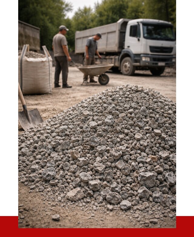 Гранитный щебень фракция 20-40 в Устях-Лабинске от 3269 руб. ПРОНЕРУДУлб