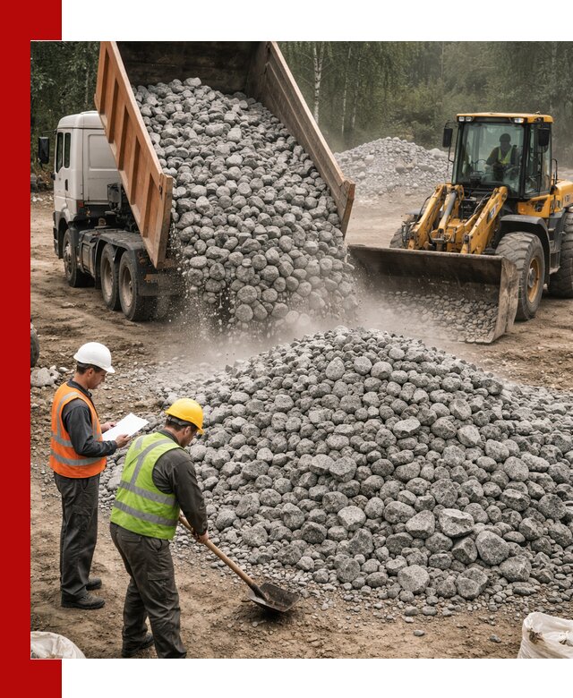 Гранитный щебень фракция 70-150 доставка в Устях-Лабинске