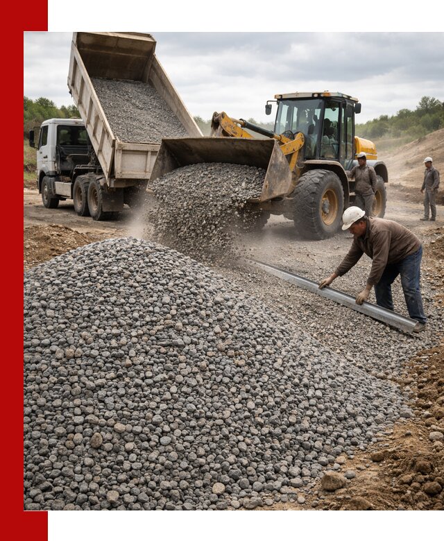 Гравийный щебень фракция 5-20 с доставкой в Устях-Лабинске