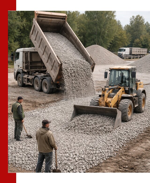 Купить гравийный щебень фракция 20-40 в Устях-Лабинске с доставкой