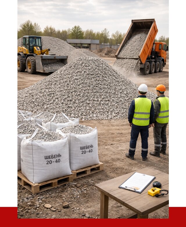 Известняковый щебень 20-40 в Устях-Лабинске от 2145 р. ПРОНЕРУДУлб