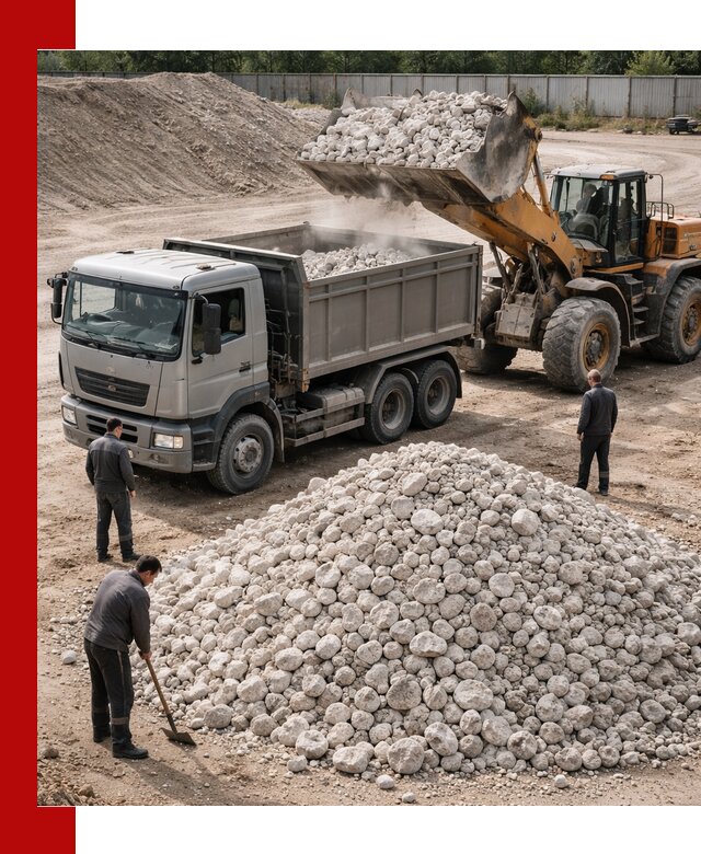 Известняковый щебень фракция 70–150 с доставкой в Устях-Лабинске