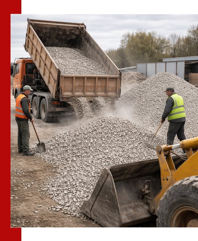 Доломитовый щебень фракции 5-20 с доставкой в Устях-Лабинске