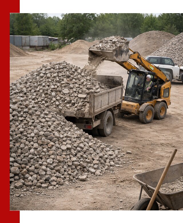 Доставка вторичного щебня в Устях-Лабинске для строительных работ