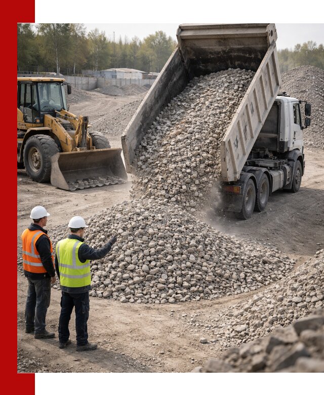 Вторичный щебень фракция 40–70 доставка в Устях-Лабинске