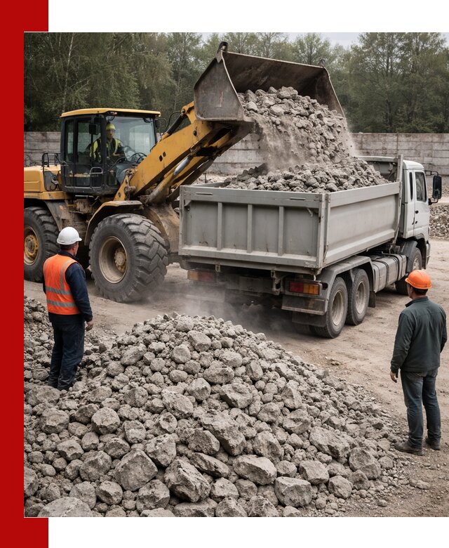 Вторичный щебень фракция 70–150 в Устях-Лабинске с доставкой