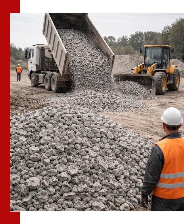 Доставка бетонного щебня фракции 20-40 в Устях-Лабинске