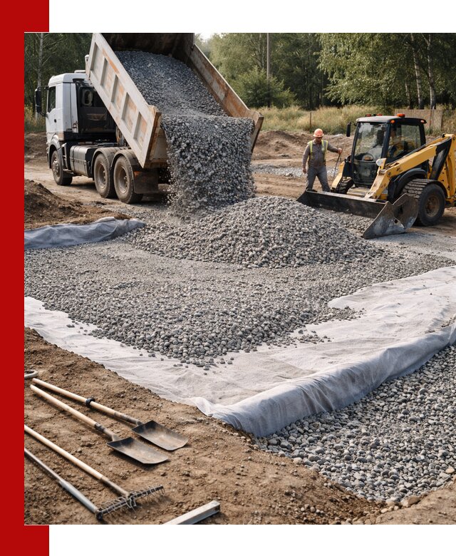 Щебень для фундамента с доставкой в Устях-Лабинске