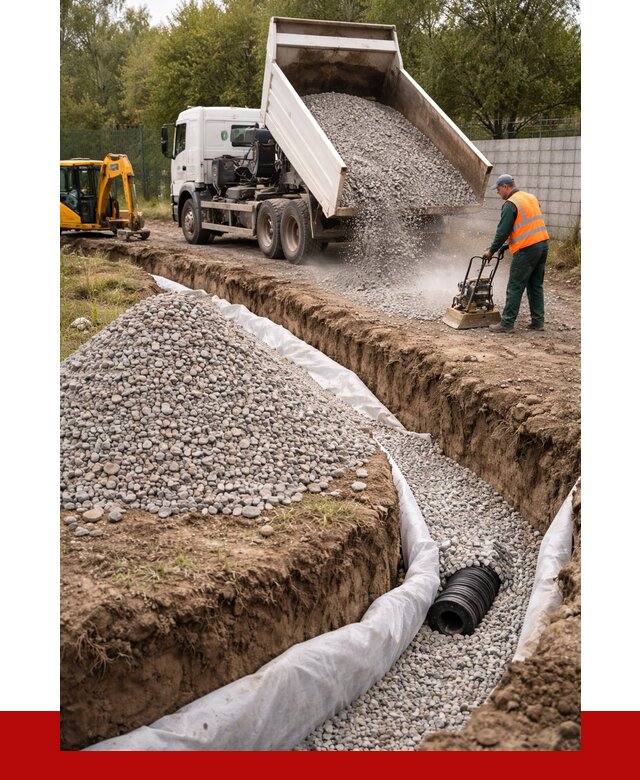 Щебень для дренажа в Устях-Лабинске от 1890 р., ПРОНЕРУДУлб доставка