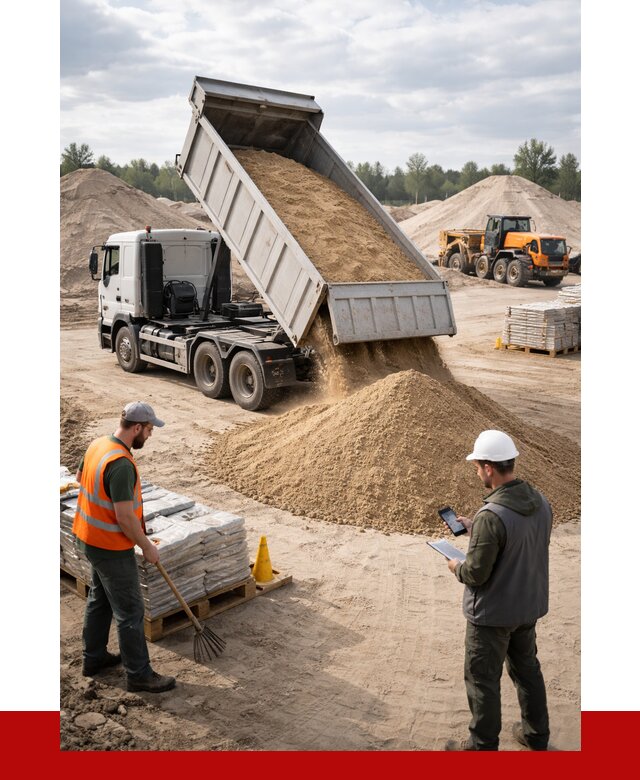 Карьерный песок с доставкой в Устях-Лабинске от 3678 р. ПРОНЕРУДУлб