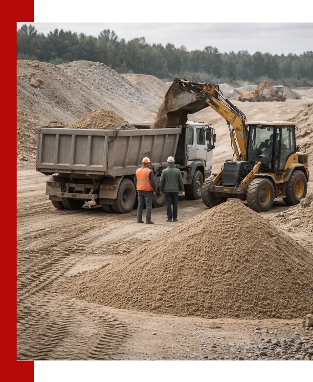 Карьерный среднезернистый песок с доставкой в Устях-Лабинске