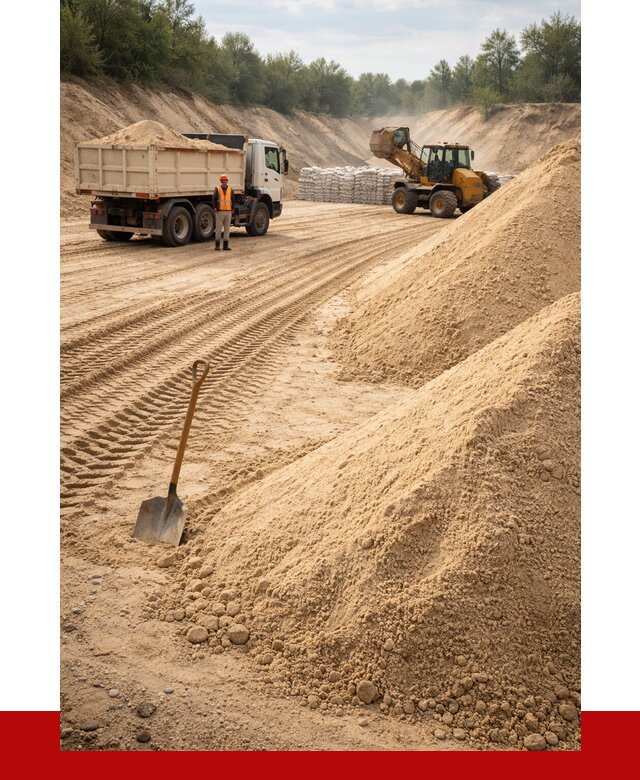Карьерный песок мелкозернистый в Устях-Лабинске от 9194 р. | ПРОНЕРУДУлб
