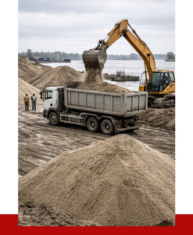 Купить речной песок навалом в Устях-Лабинске от 1839 р., ПРОНЕРУДУлб