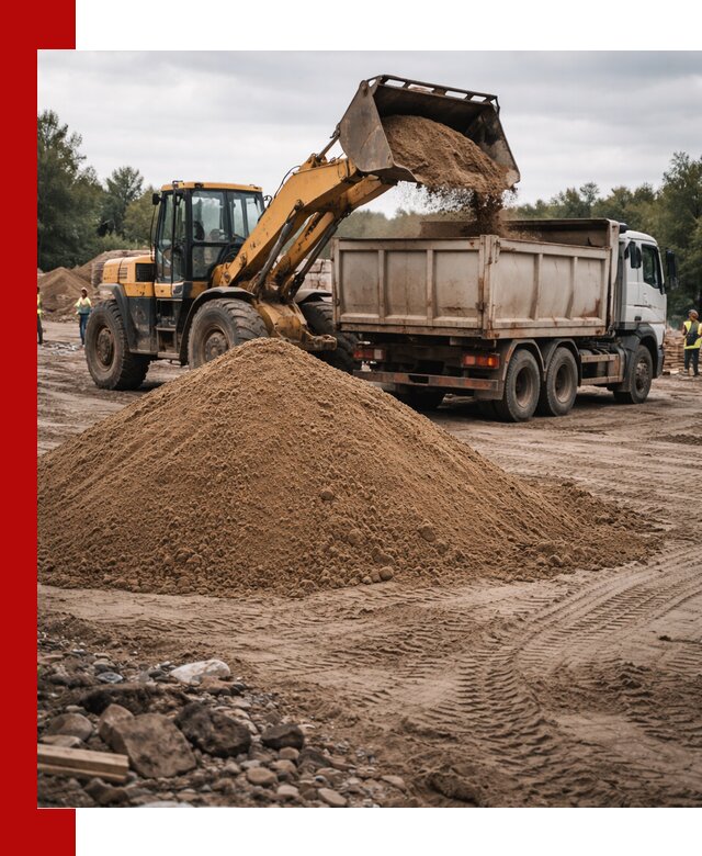 Доставка речного песка навалом в Устях-Лабинске быстро и выгодно