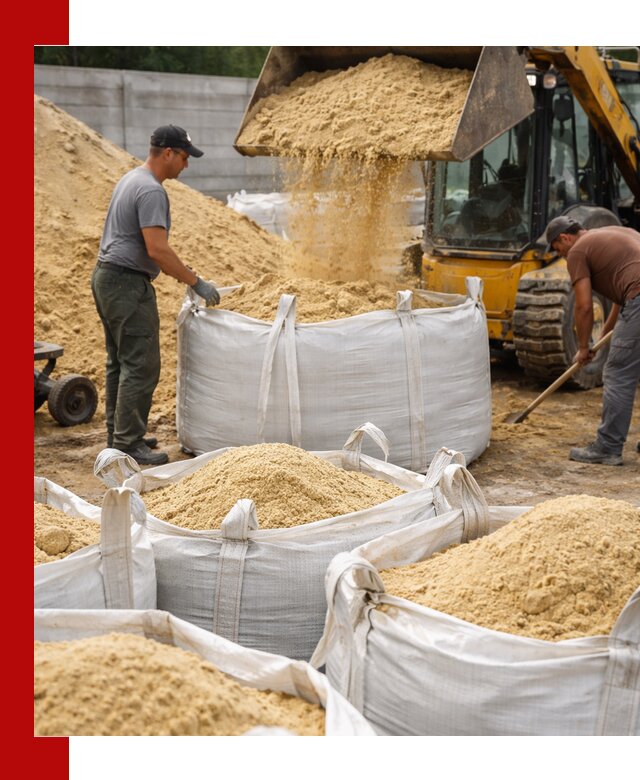 Поставка качественного песка для кладки в Устях-Лабинске