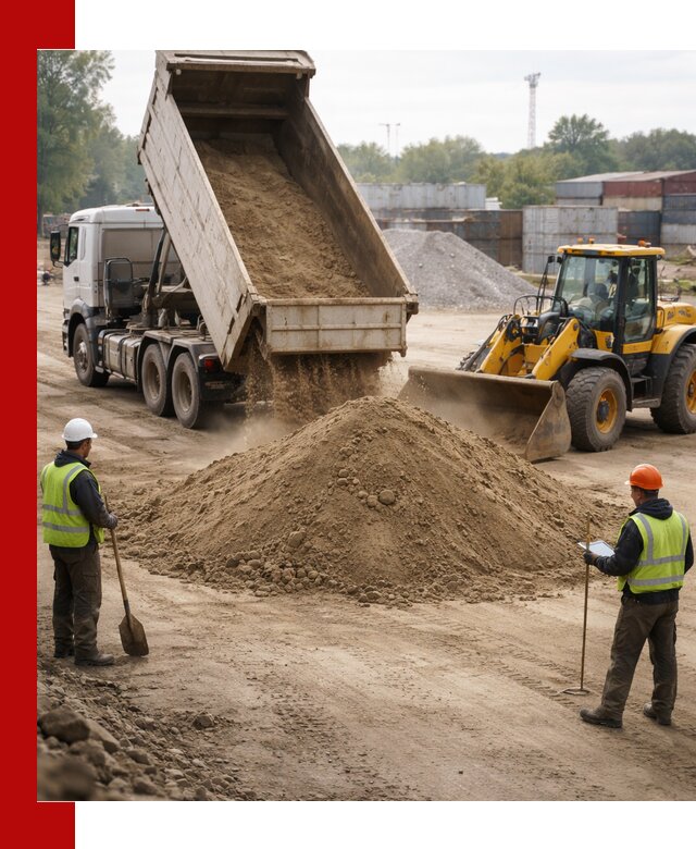 Доставка и продажа пескогрунта оптом и в розницу в Устях-Лабинске