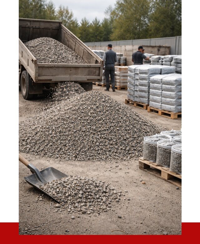 Гравий фракция 5-20 в Устях-Лабинске купить от 2350 р. ПРОНЕРУДУлб