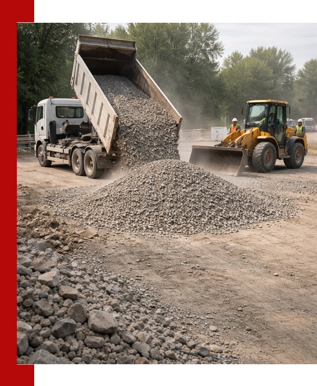 Гравий фракция 5–20 доставка в Устях-Лабинске оптом и в розницу