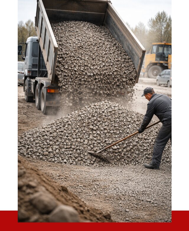 Гравий фракция 20-40 в Устях-Лабинске от 2554 р. доставка | ПРОНЕРУДУлб