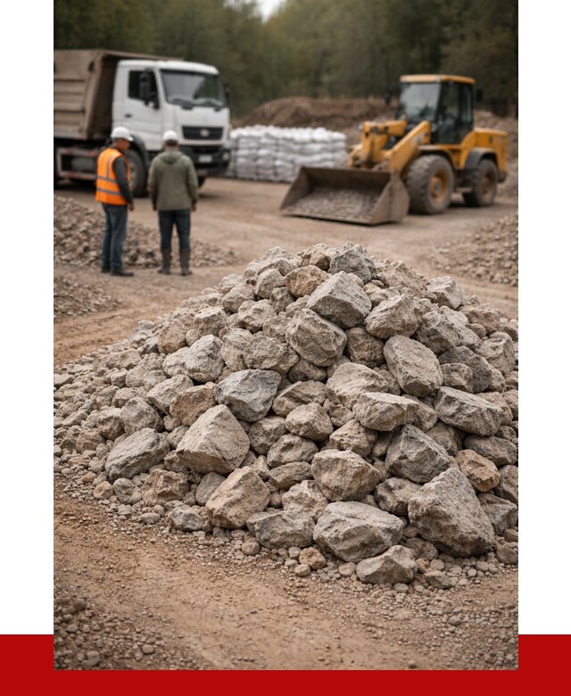 Купить бутовый камень с доставкой в Устях-Лабинске от 2350 р. | ПРОНЕРУДУлб