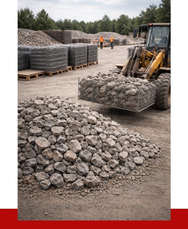 Камень для габионов фракция 70-150 в Устях-Лабинске от 4291 р. | ПРОНЕРУДУлб