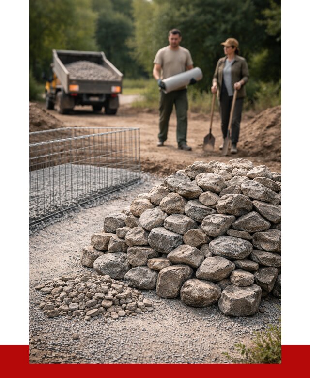 Камень для габионов фракция 100-200 в Устях-Лабинске от 4904 р. | ПРОНЕРУДУлб