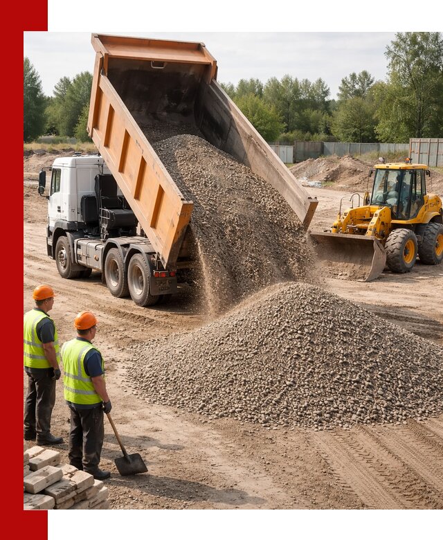 Доставка щебёночно-песчаной смеси ЩПС С7 в Устях-Лабинске