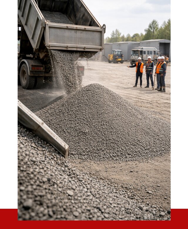 Гравийный отсев 0-5 в Устях-Лабинске от 1226 р. с доставкой | ПРОНЕРУДУлб