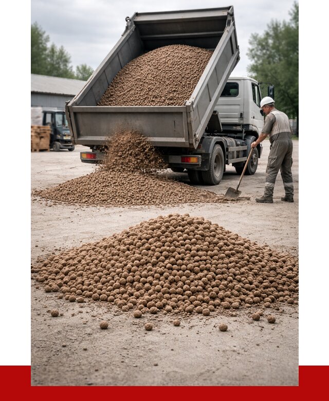 Керамзит с доставкой в Устях-Лабинске от 4291 р. за м3 | ПРОНЕРУДУлб