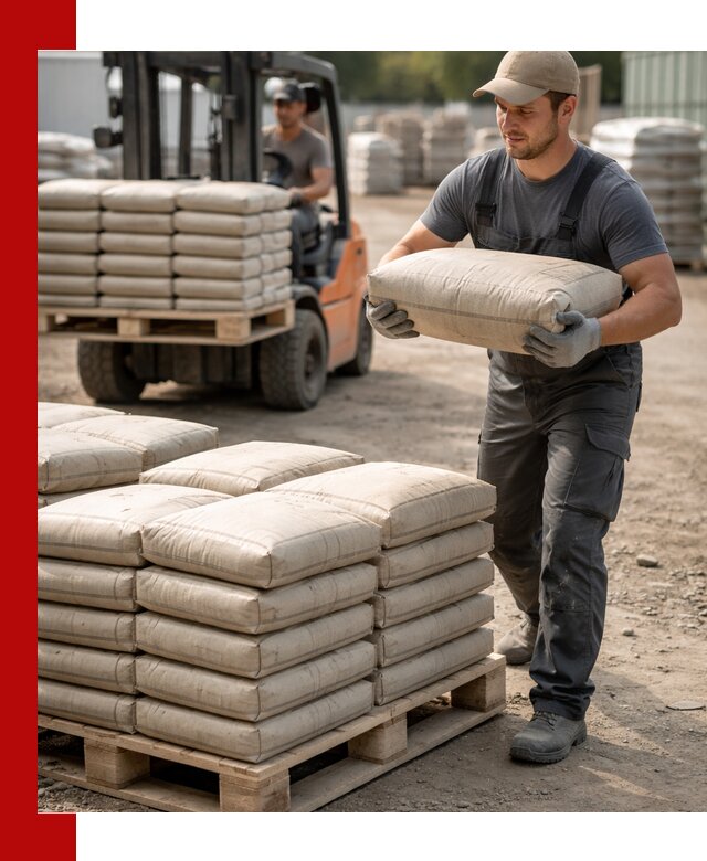 Доставка цемента в мешках оптом и в розницу в Устях-Лабинске