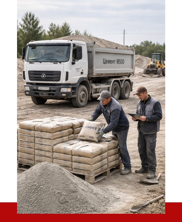 Купить цемент м500 с доставкой в Устях-Лабинске от 5312 р. | ПРОНЕРУДУлб