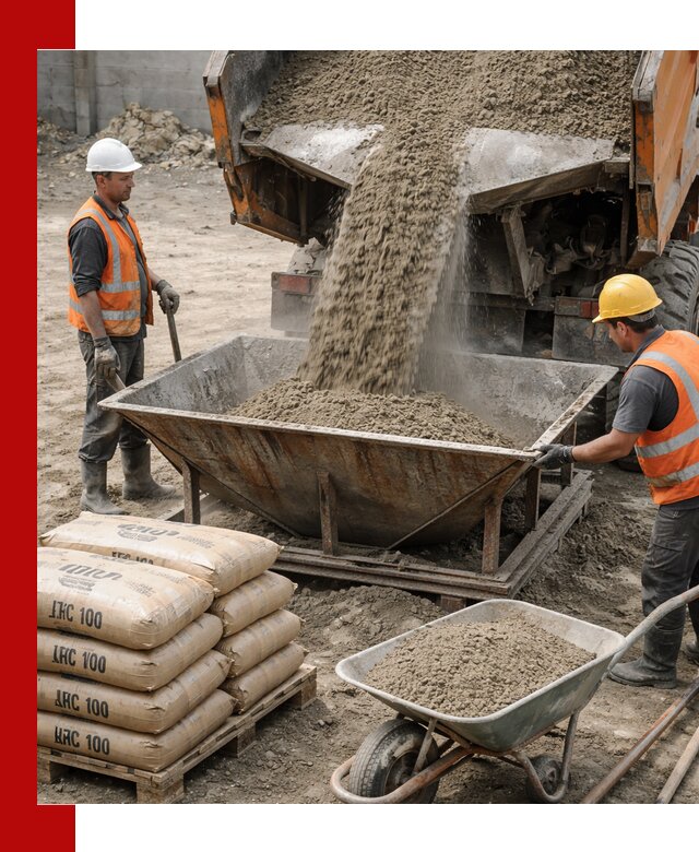 Доставка цементно-песчаной смеси М100 в Устях-Лабинске