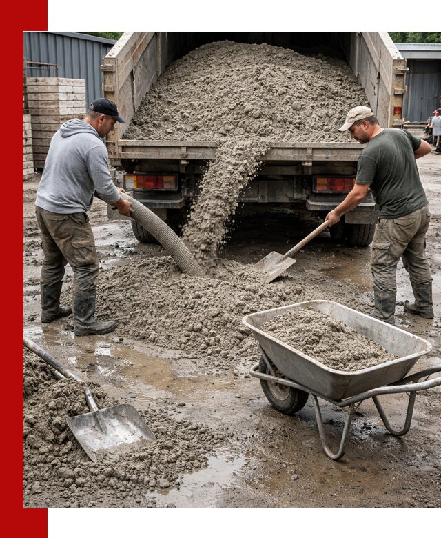 Цементно-песчаная смесь М150 доставка в Устях-Лабинске