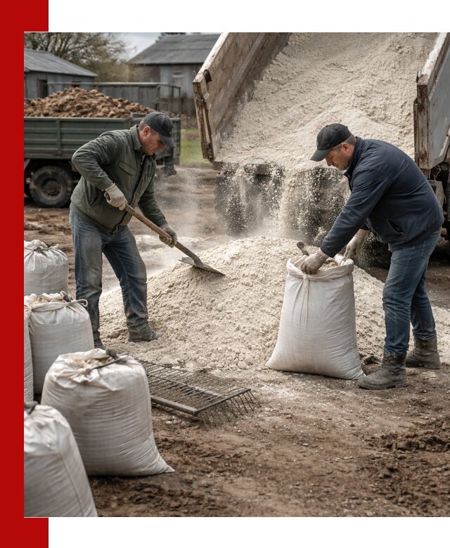 Доставка извести пушонки в Устях-Лабинске оптом и мелким оптом