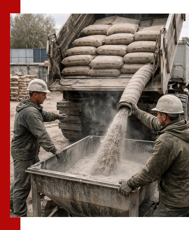 Доставка цемента М400 в Устях-Лабинске оптом и в розницу