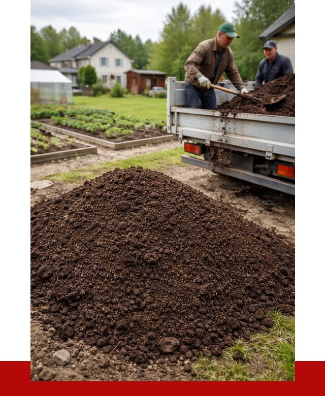 Плодородный грунт в Устях-Лабинске с доставкой от 4291 р. | ПРОНЕРУДУлб