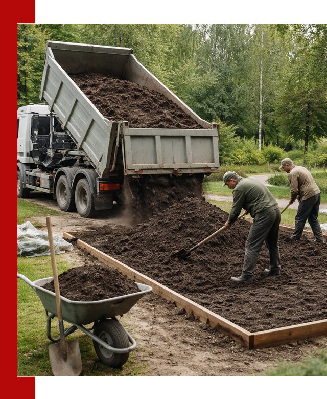 Доставка грунта для озеленения и благоустройства в Устях-Лабинске