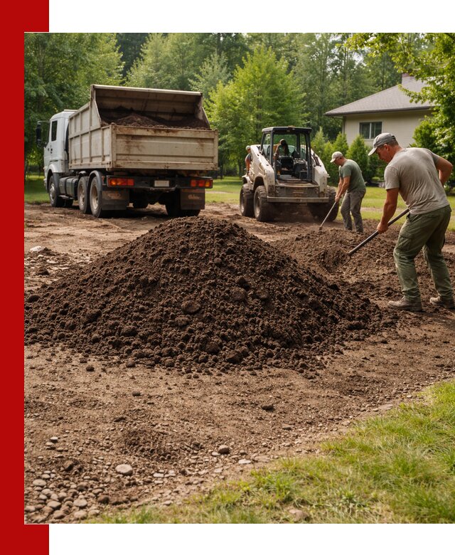 Доставка и укладка грунта для газона в Устях-Лабинске