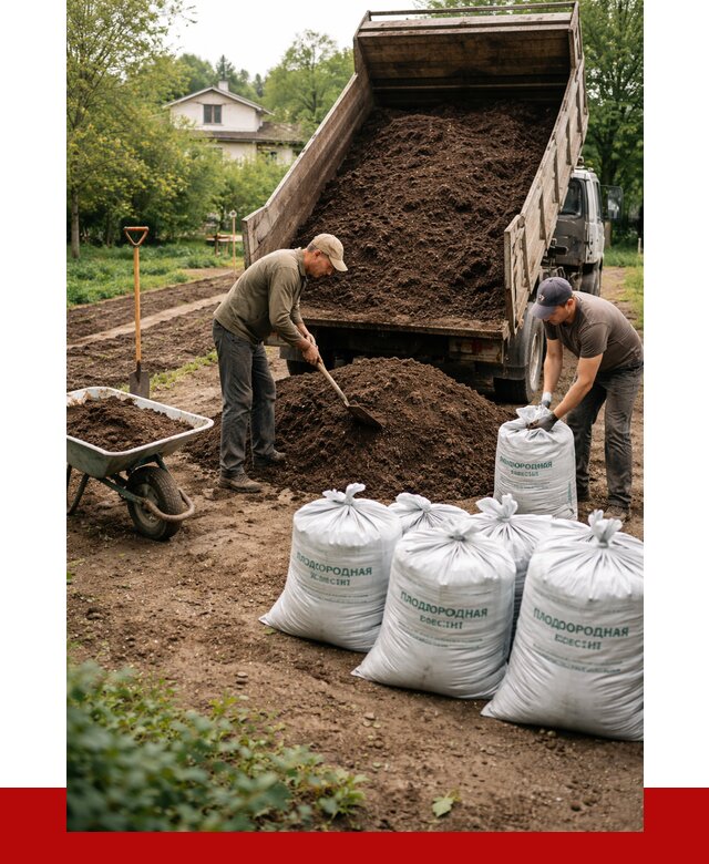 Плодородная смесь в Устях-Лабинске от 4291 р./куб с доставкой | ПРОНЕРУДУлб