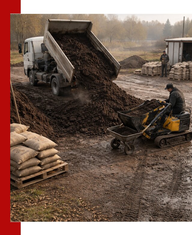 Кислый торф в доставке по выгодным ценам в Устях-Лабинске