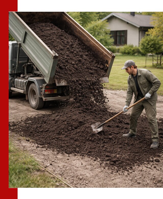 Чернозем для газона с доставкой в Устях-Лабинске быстро и качественно