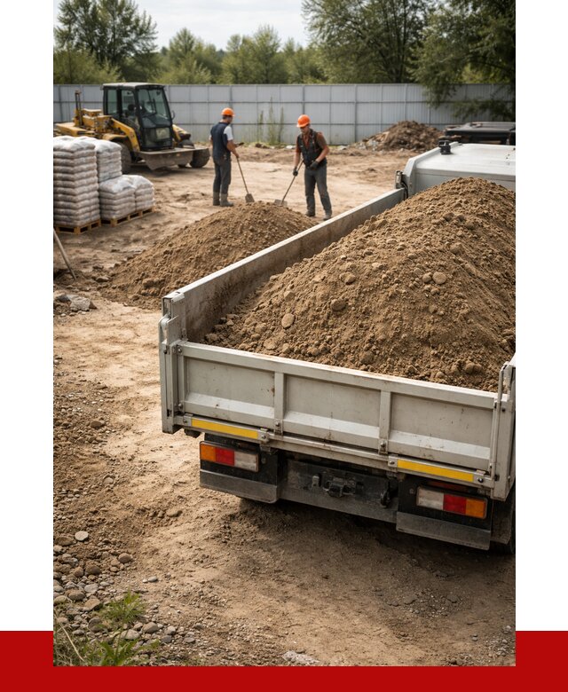 Супесь с доставкой в Устях-Лабинске от 2503 р. за куб | ПРОНЕРУДУлб