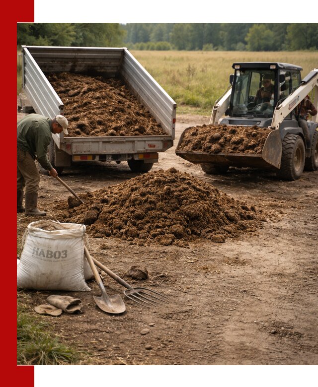 Доставка конского навоза в Устях-Лабинске с разгрузкой и доставкой на объект
