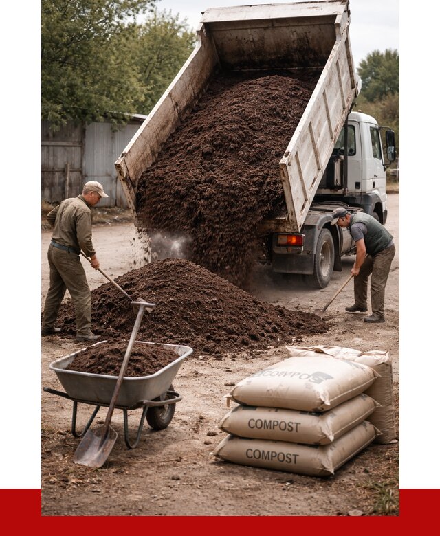 Купить компост в Устях-Лабинске от 4291 р. за куб с доставкой | ПРОНЕРУДУлб