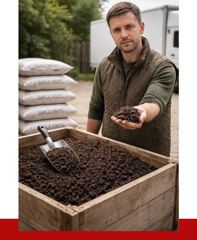 Купить биогумус в Устях-Лабинске с доставкой от 8684 р. за куб | ПРОНЕРУДУлб