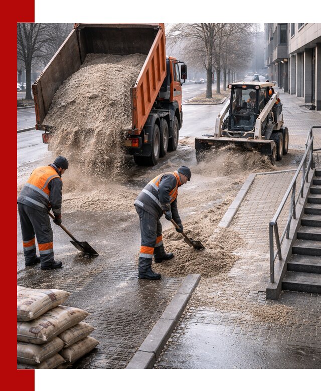 Поставка противогололедных материалов в Устях-Лабинске