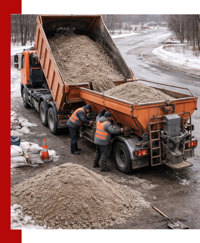 Поставка и вывоз пескосоля в Устях-Лабинске оптом и в розницу