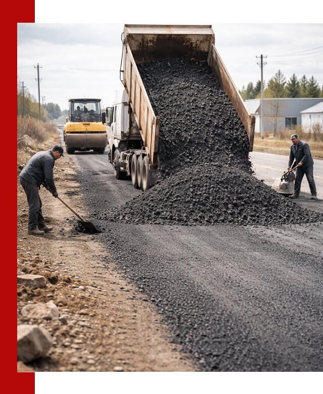 Асфальтовая крошка для дорог в Устях-Лабинске — поставка и доставка